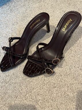 Abound Croc-Effect Heels